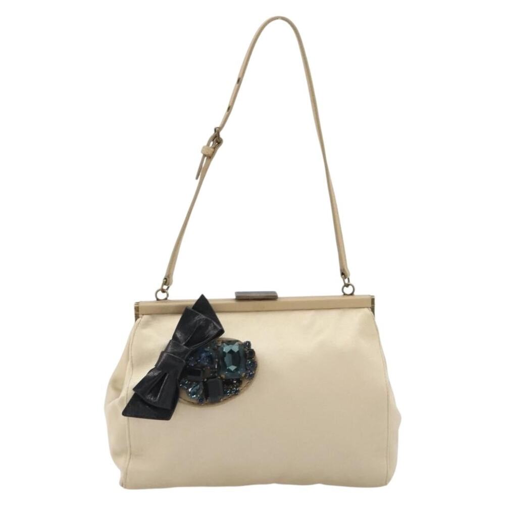 Miu Miu Silk Accessory Pouch Gold